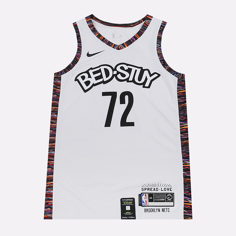 мужская белая майка Nike Brooklyn Nets Biggie Swingman Jersey CU0192-100 - цена, описание, фото 1